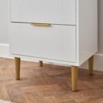 Gloria Wardrobe & Drawers Set - 3 Drawer Chest of Drawers - White - Image 11