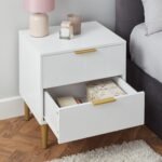 Gloria Wardrobe & Drawers Set - 3 Drawer Chest of Drawers - White - Image 5