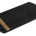 Grazeley 38x18cm  Marble Serving Board - Black - Image 5