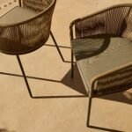 Hali 8 Seater Wooden Outdoor Dining Set with Hali Green Chairs & Grey LED Premium Cantilever Parasol - 235cm - Image 6