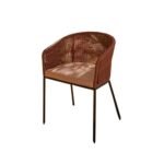 Hali 8 Seater Wooden Outdoor Dining Set with Hali Pink Chairs & Cream Lean Over Parasol - 235cm - Image 13