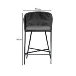 Hali Black Rope Garden Bar Stool with Cushion - Image 7