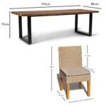 Hali Table with 6 Oliver Dining Chairs - 175cm - Image 9