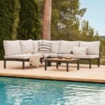 Halston Garden Corner Sofa Set - Black - Image 6