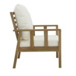 Harrelson Wooden Garden Sofa Set with Grey LED Premium Cantilever Parasol - Natural - Image 16
