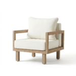 Akira 5 Seater Wooden Garden Set with Side Table and Coffee Table - Image 9