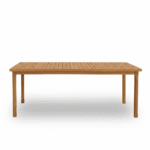 Harlyn 6 Seater Wooden Garden Dining Set with Cove Pink Rope Chairs - 200cm - Image 11