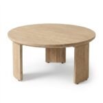 Mali Wooden Garden Coffee Table - Brushed Light Acacia - Image 6