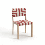 Saffron Brushed Light Acacia Garden Chair - Set of 2 - Beige/Paprika - Image 9