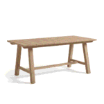 Shiro 6 Seater Wooden Garden Dining Set with Shiro Beige Rope Chairs & Bench - 180cm - Image 15