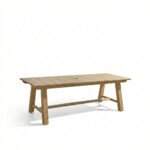 Shiro 8 Seater Wooden Garden Dining Set with Nala Dining Chairs - Image 3