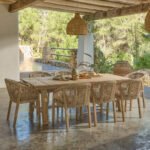 Shiro 8 Seater Wooden Garden Dining Set with Nala Dining Chairs