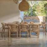 Shiro 8 Seater Garden Dining Set with Shiro Dining Chairs - Image 2