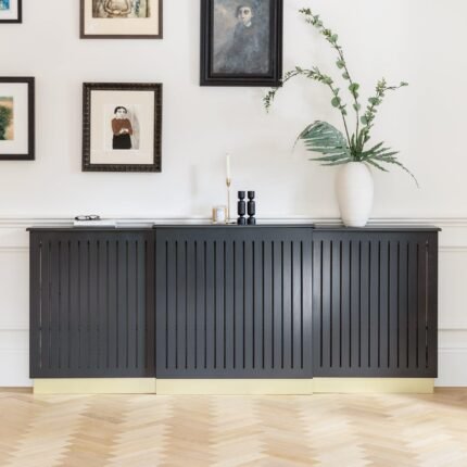 Iliana Extendable Radiator Cover in Charcoal Grey