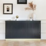 Iliana Large Radiator Cover in Charcoal Grey