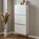 Outlet - Iliana Shoe Cabinet - 3 Door - White