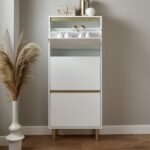 Outlet - Iliana Shoe Cabinet - 3 Door - White - Image 2