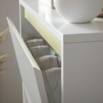 Outlet - Iliana Shoe Cabinet - 3 Door - White - Image 3