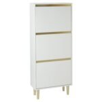 Outlet - Iliana Shoe Cabinet - 3 Door - White - Image 4
