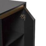 Iliana 2 Door Small Sideboard - Charcoal Grey - Image 11