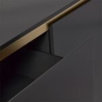 Iliana 2 Door Small Sideboard - Charcoal Grey - Image 9