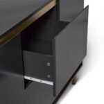 Iliana 2 Door Small Sideboard - Charcoal Grey - Image 10