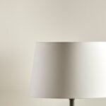 Helland Bronze Lamp with Coningsby White Shade - 40cm - Image 4