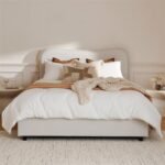 Finola Super King Ottoman Bed - Ivory
