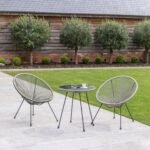 Outlet - Indra String Bistro Set - Grey - Image 2