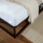 Indy Double Platform Bed - Black Metal - Image 2