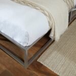 Indy Double Platform Bed - Grey Metal - Image 2