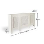 Jack Adjustable Radiator Cover - Snow White - Image 8