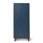 Jack Geometric Large Shoe Cabinet - 2 Door - Blue - Image 6