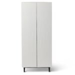 Jack Geometric Large Shoe Cabinet - 2 Door - White - Image 9