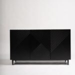 Jack 3 Door Large Sideboard - Geometric Black - Image 7