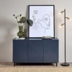 Outlet - Jack 3 Door Large Sideboard - Geometric Blue