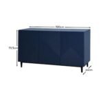 Outlet - Jack Sideboard - Geometric Midnight Blue - Image 11