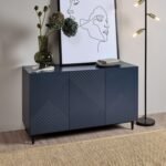 Outlet - Jack Sideboard - Geometric Midnight Blue - Image 5