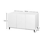 Outlet - Jack Sideboard - Geometric -White - Image 9