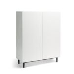 Outlet - Jack Small Shoe Cabinet - Geometric - White - Image 4