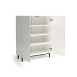 Outlet - Jack Small Shoe Cabinet - Geometric - White - Image 6