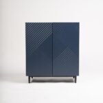 Jack 2 Door Small Sideboard - Geometric Blue - Image 5