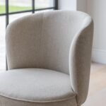 Jacob Sand Dining Chairs - Set of 2 - Black Legs - Image 2