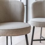 Jacob Sand Dining Chairs - Set of 2 - Black Legs - Image 3