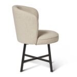 Jacob Sand Dining Chairs - Set of 2 - Black Legs - Image 9