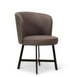 Outlet - Jacob Dining Chairs - Set of 2 - Steel Grey & Black - Image 6