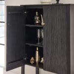 Outlet - Jade 2 Door Tall Cabinet - Black - Image 11