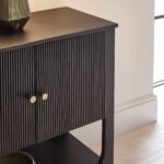Jade 2 Door Small Sideboard - Black - Image 2
