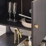 Jade 2 Door Small Sideboard - Black - Image 4