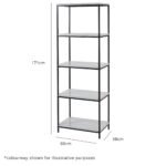 Jay Marble and Gold Tall Bookcase - Image 5